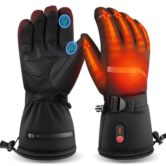 Heated Gloves for Men Women, Waterproof 10Hours Rechargeable Battery