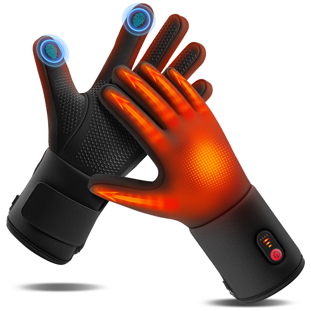 Thin Heated Glove Liners for Men Women, Rechargeable Gloves for Motorcycle