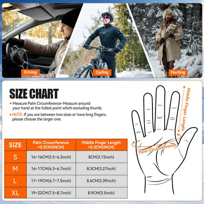 Thin Heated Glove Liners for Men Women, Rechargeable Gloves for Motorcycle